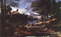 Poussin, Nicolas - Landscape with man killed by snake
